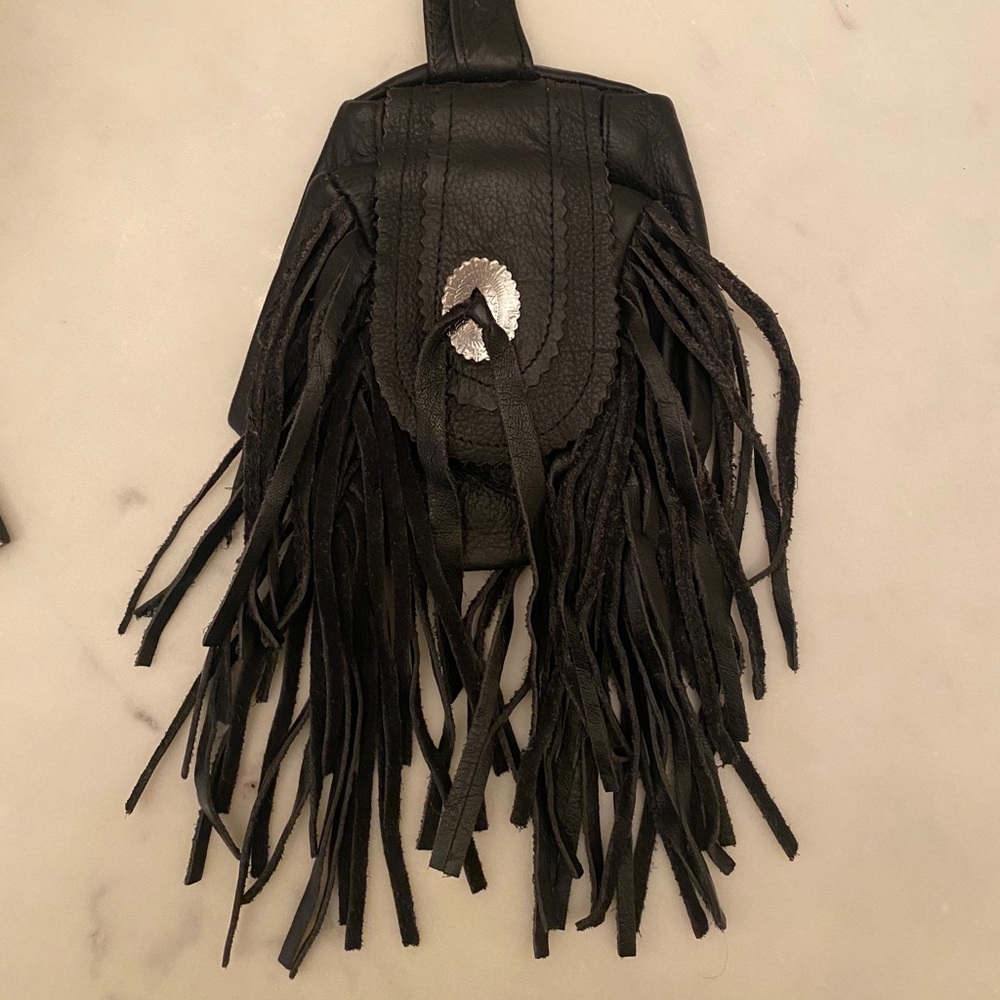 Genuine leather belt bag pouch purse